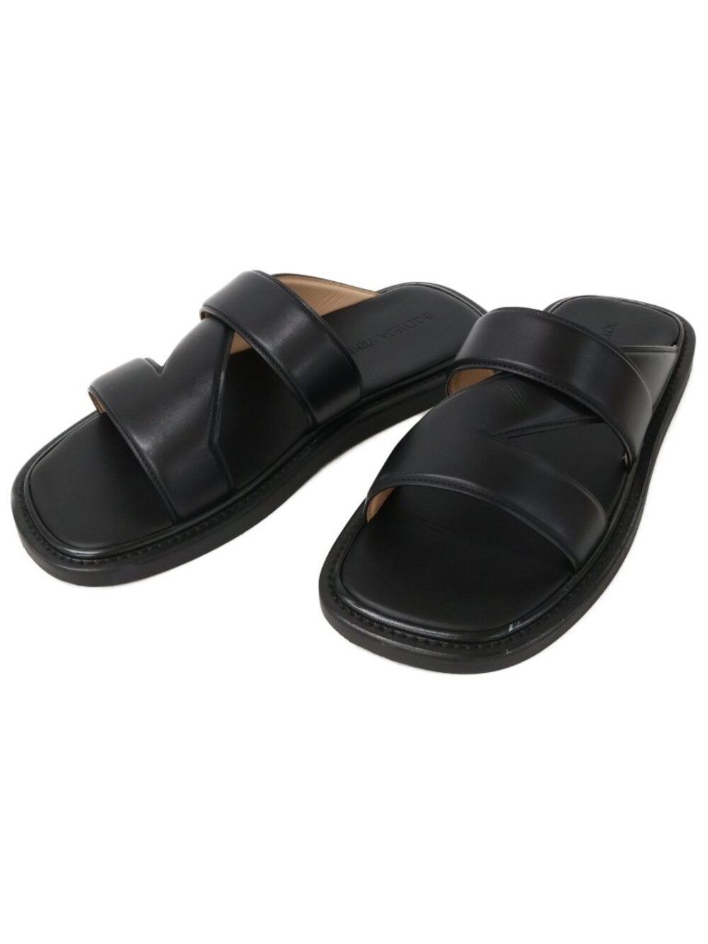 Bottega Veneta Band Sandals Cross Comfort Leather